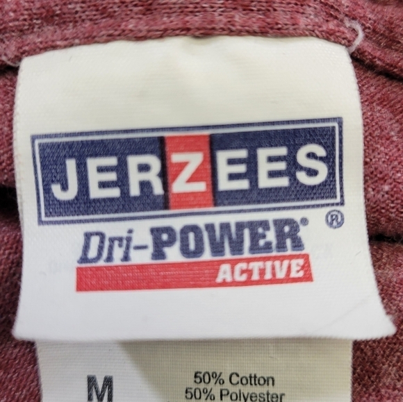 Jerzees Dri Power Maroon Chicken Spirit Animal Graphic Cotton/Poly T Adult Sz M - Picture 5 of 8